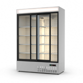 Шкаф холодильный со стеклянными дверями-купе Случь 1300 л, верхнее расположение кмперссора