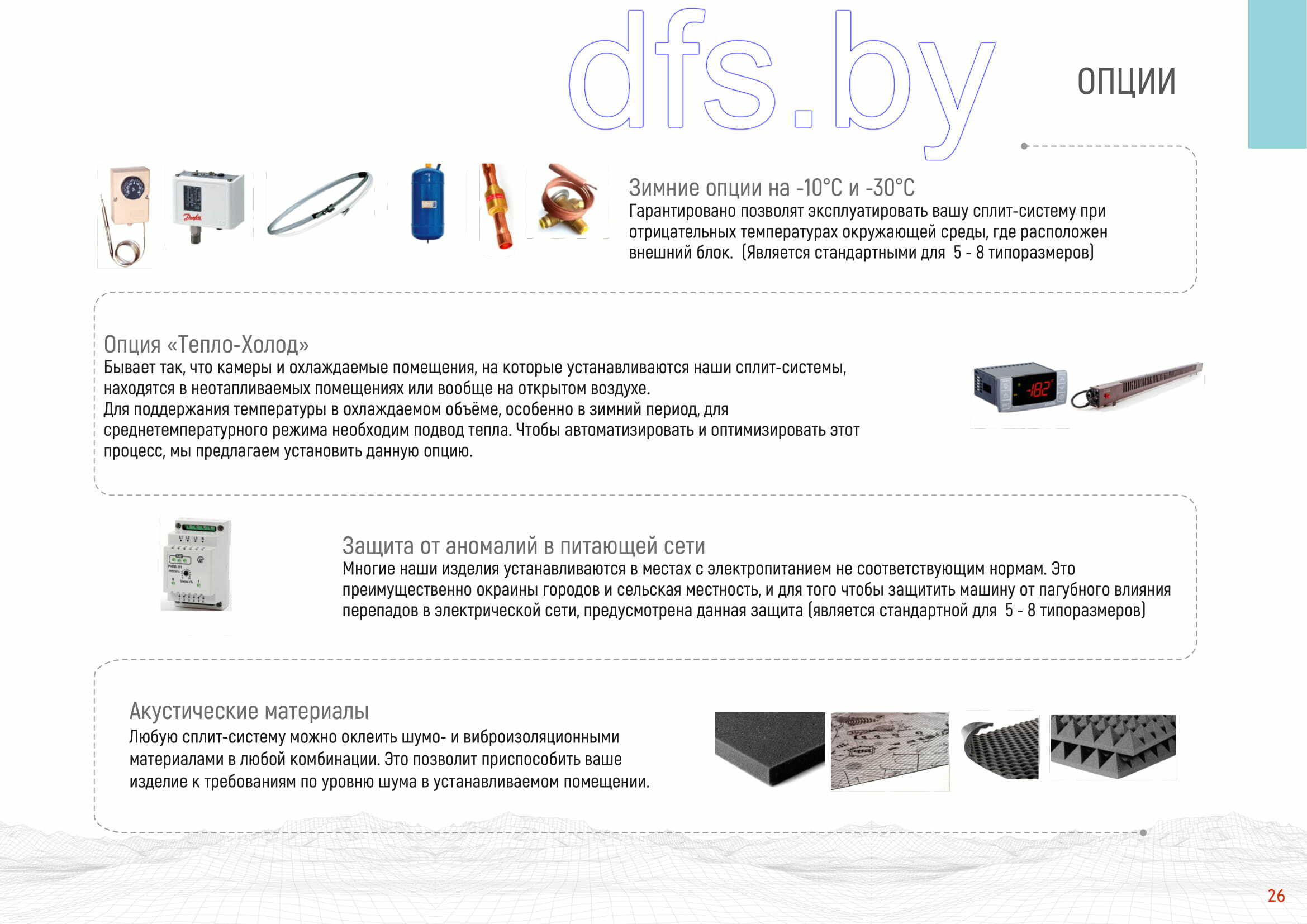 Опции к сплит системам Intercold LCM 108