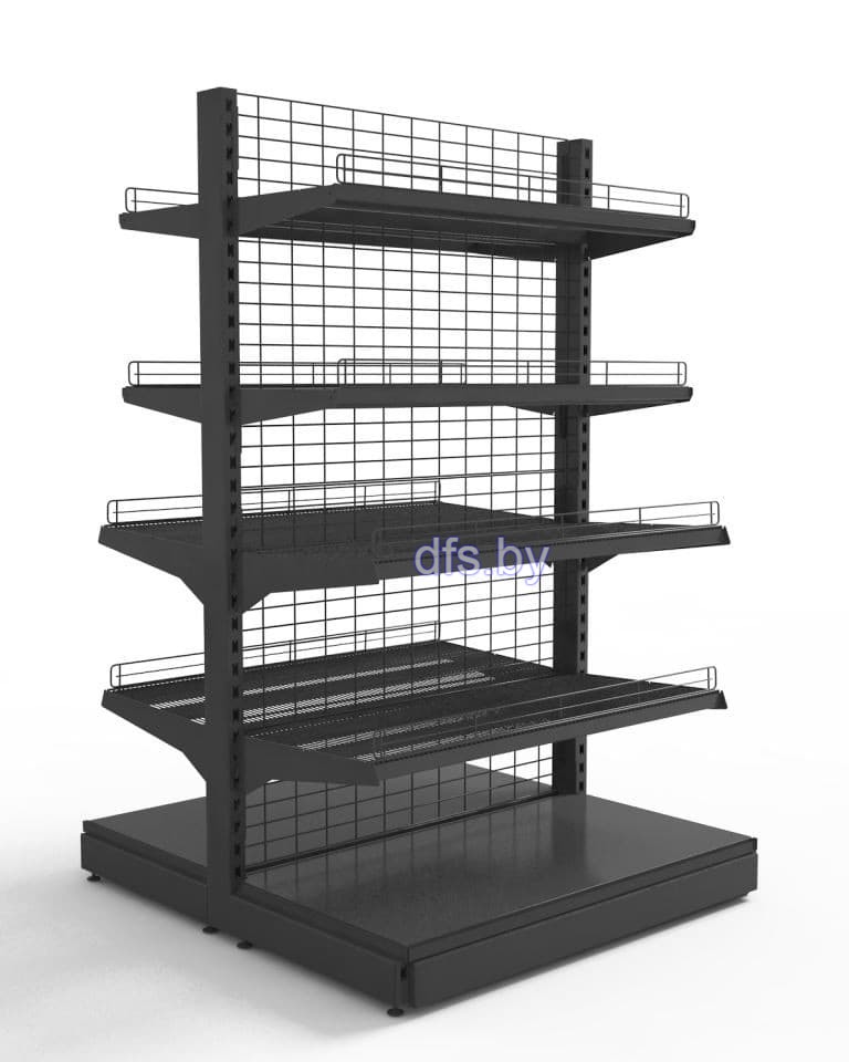 Сетчатый стеллаж торговый