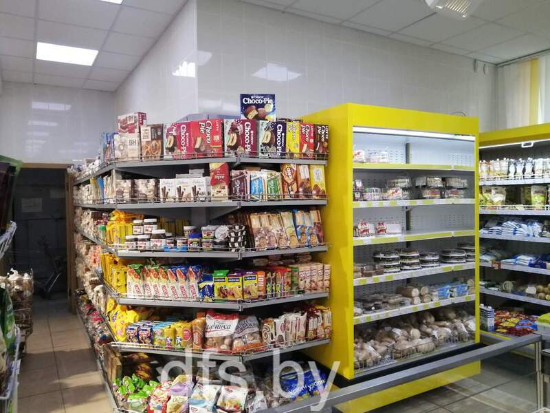 Торговый стеллаж внешнего угла